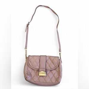 Juicy Couture Pink Gold Quilted Crossbody Bag